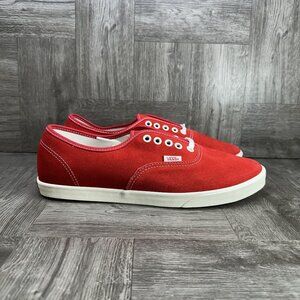 Vans Authentic Low Pro Women's size 10 Red Suede Shoes